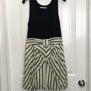 NWOT black and white dress